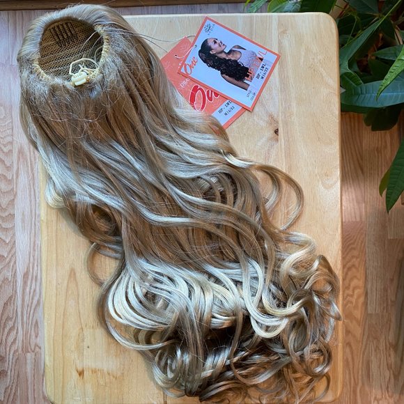 Sepia Other - #27 SEPIA CURLY LONG DRAWSTRING PONYTAIL